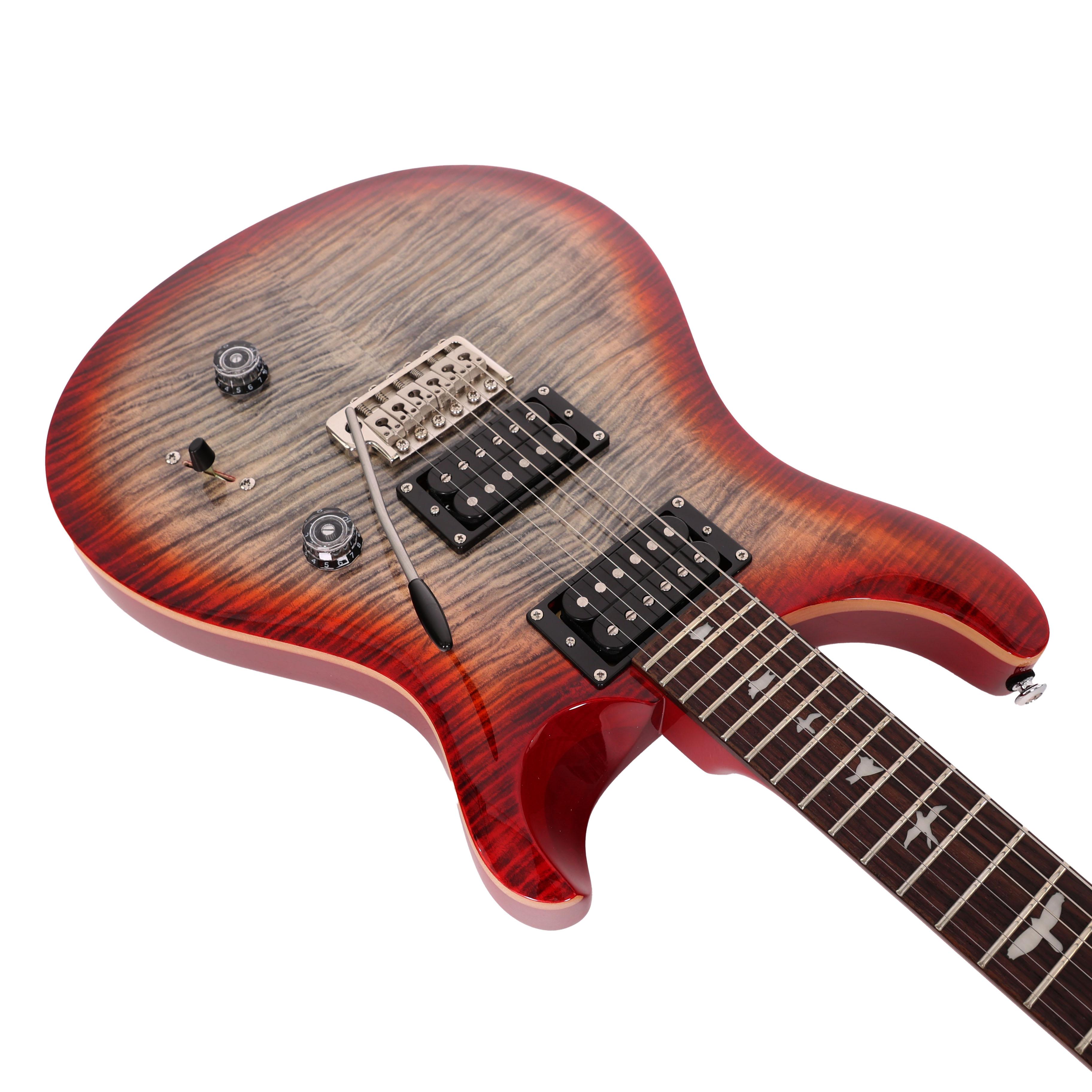 PRS SE Custom 24 Electric Guitar in Charcoal Cherry Burst